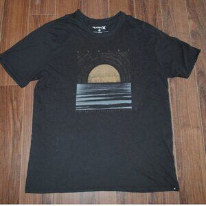Hurley Eyes On The Horizon T Shirt Black XL Chest 46" Cotton
